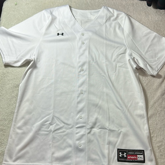 Under Armour Other - Under Armour Men’s Baseball Jersey White Size XXL